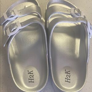 Kids Silver Sandals